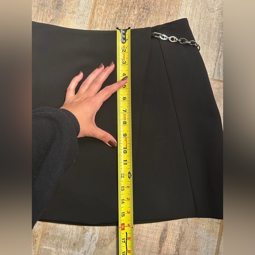 Jonathan SIMKHAI Pandora Wrap Mini Skirt in Black Sz Small $390 - Picture 11 of 11